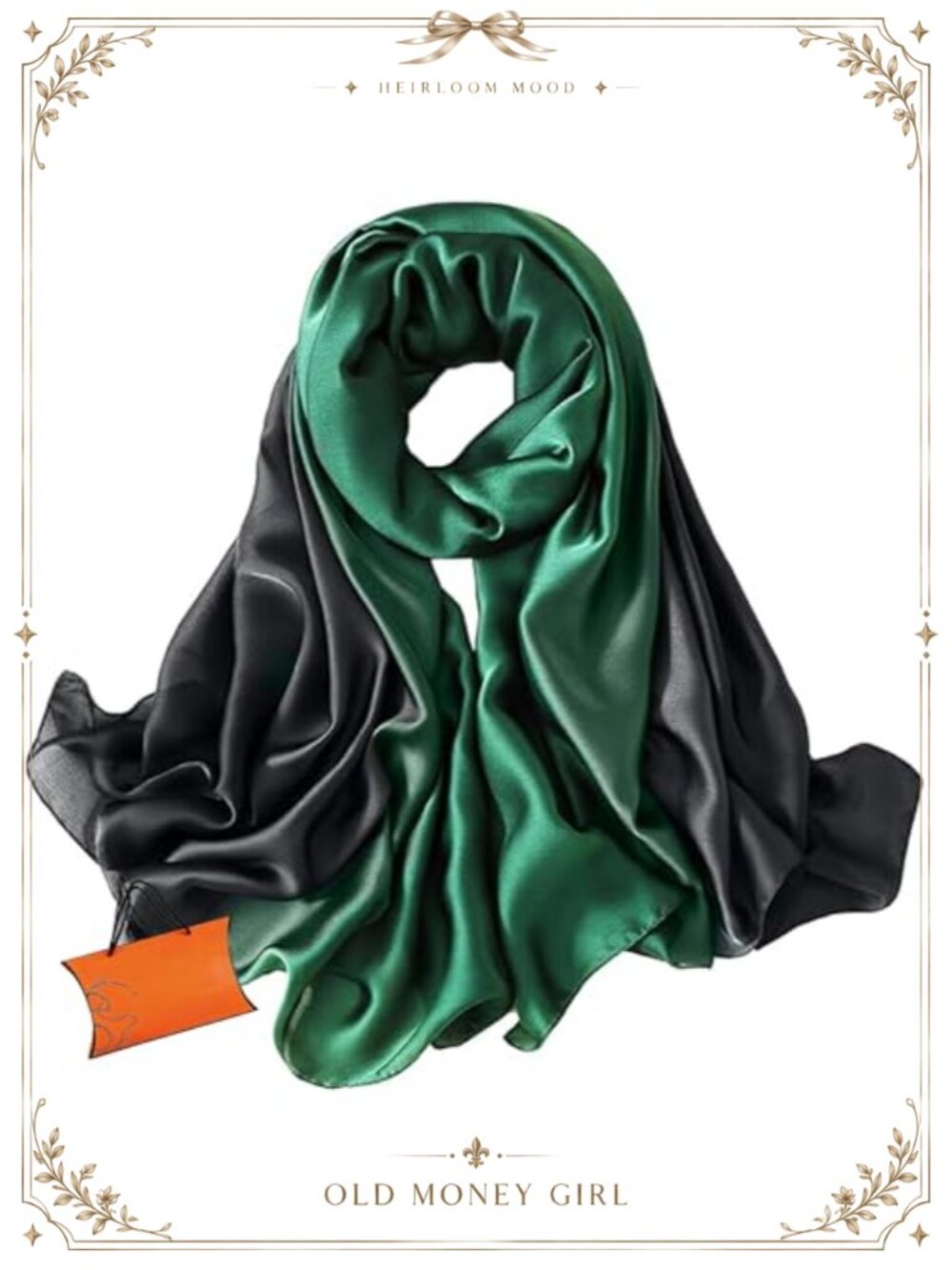 Oversized Silky Polyester Scarf 70x35 Shawl Wrap Headscarf for Women